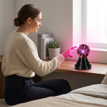 Plasma Ball Lamp with Electric Filaments